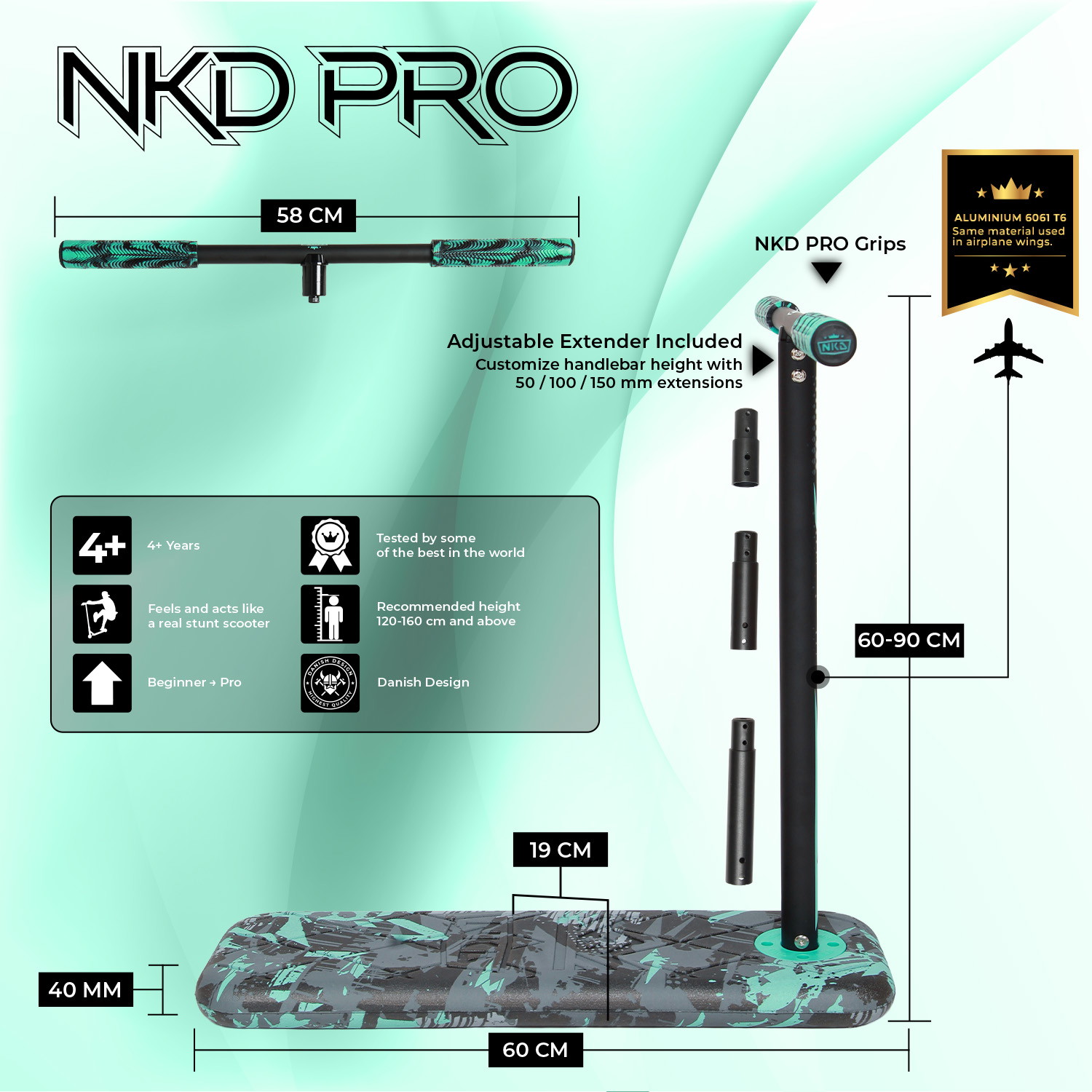 NKD PRO 7.5" Trambulin robogó