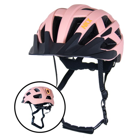 NKX City LED Kerékpáros Sisak beépített lámpával