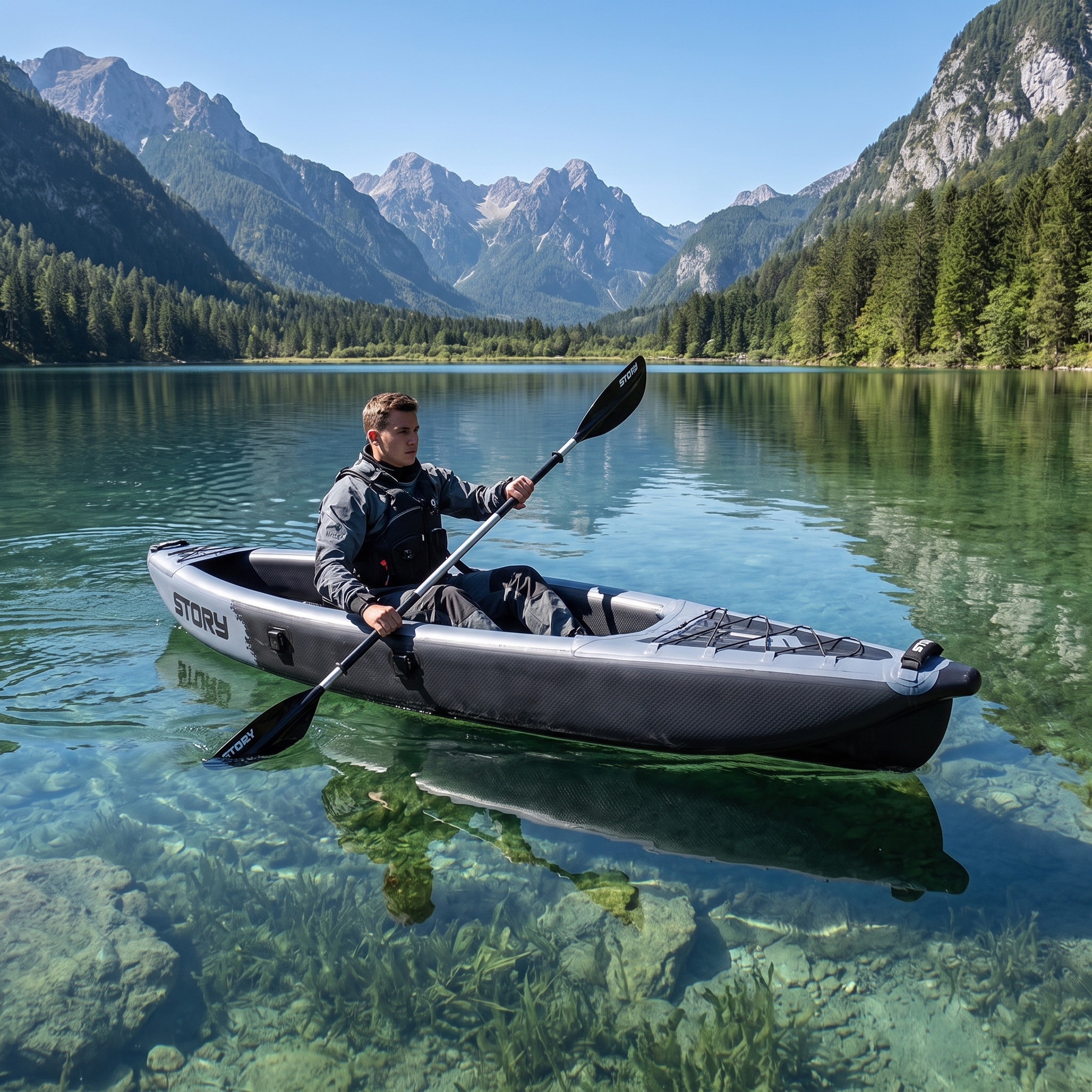 Story Division 1-Person Inflatable Kayak