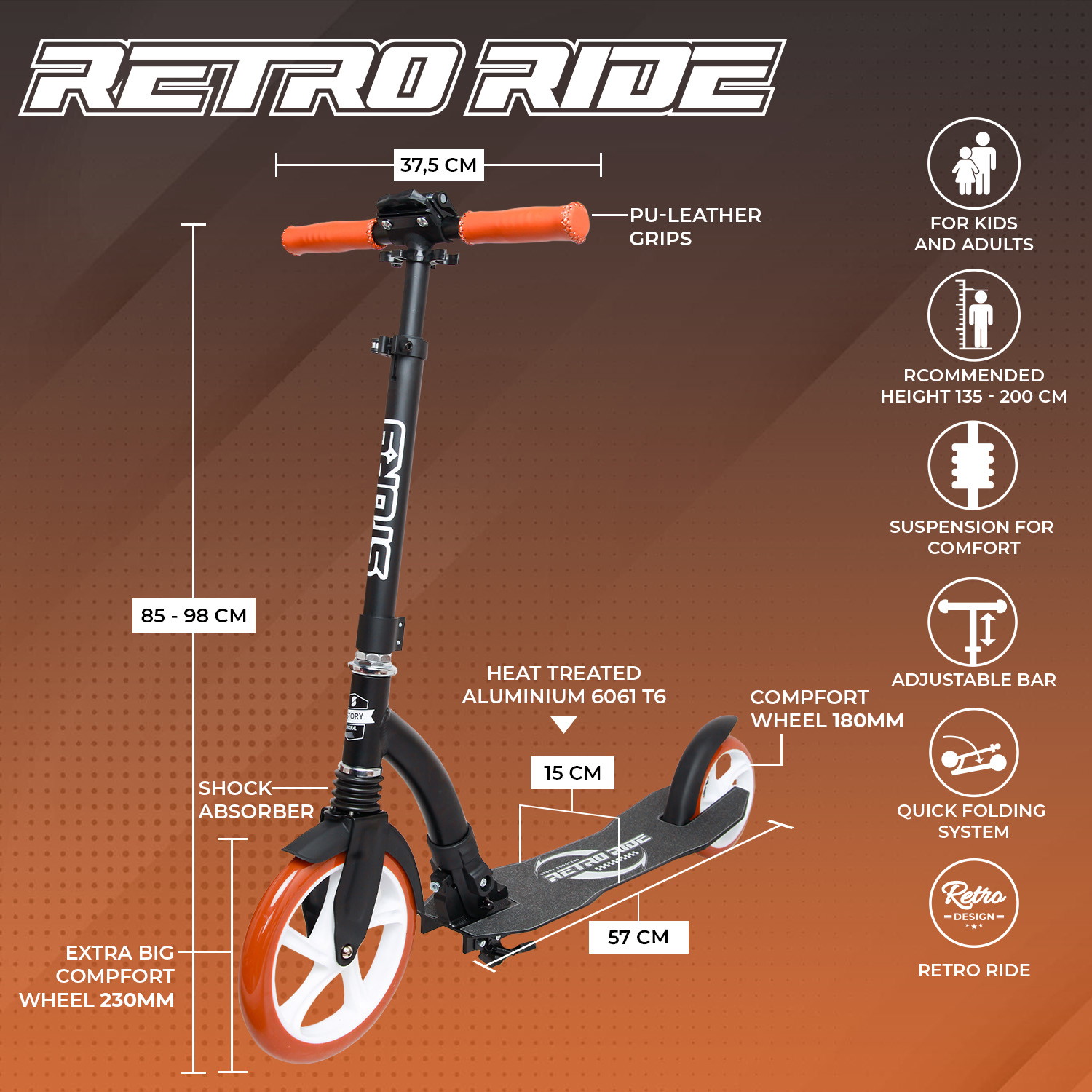 Story Retro Ride Összecsukható Futókerékpár