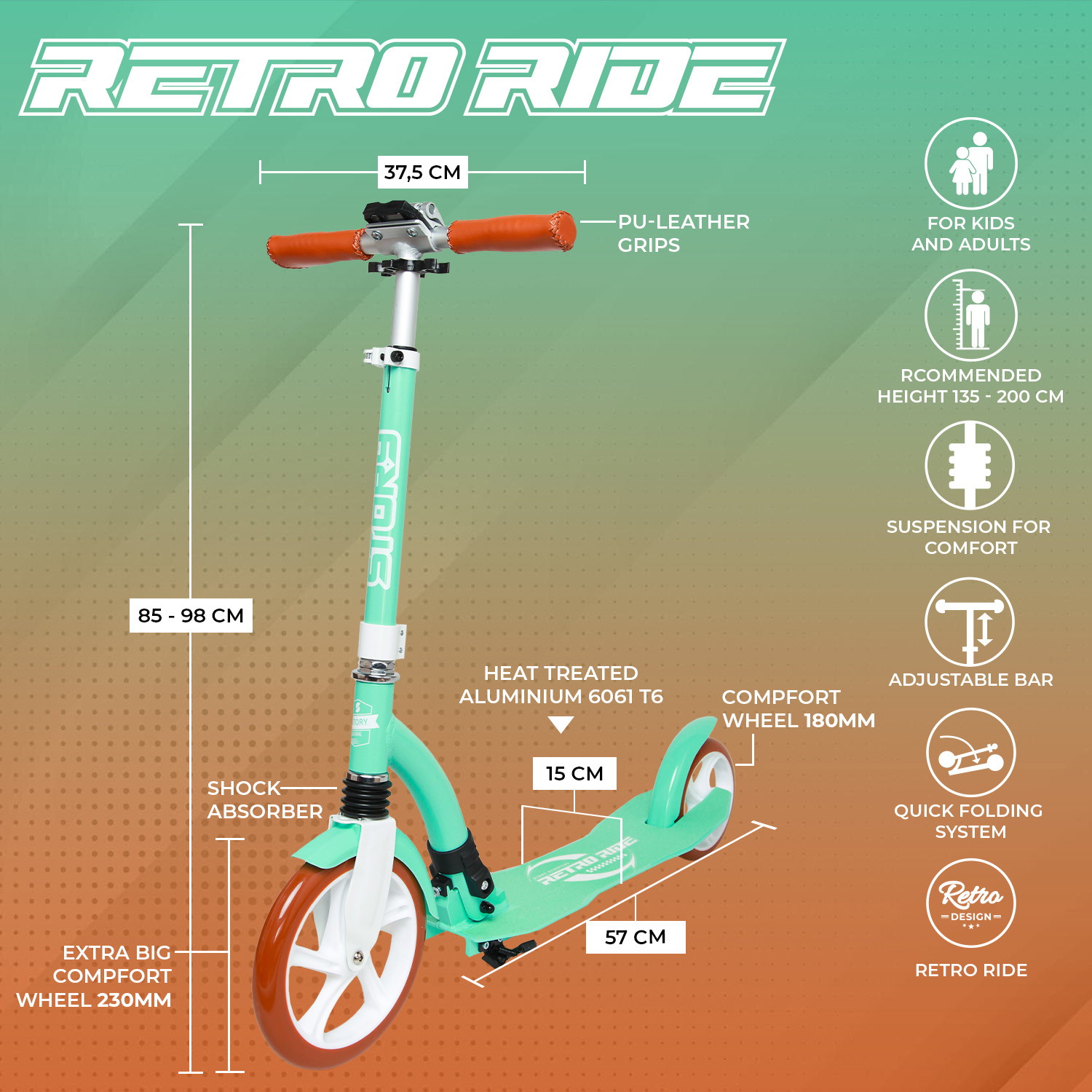 Story Retro Ride Összecsukható Futókerékpár