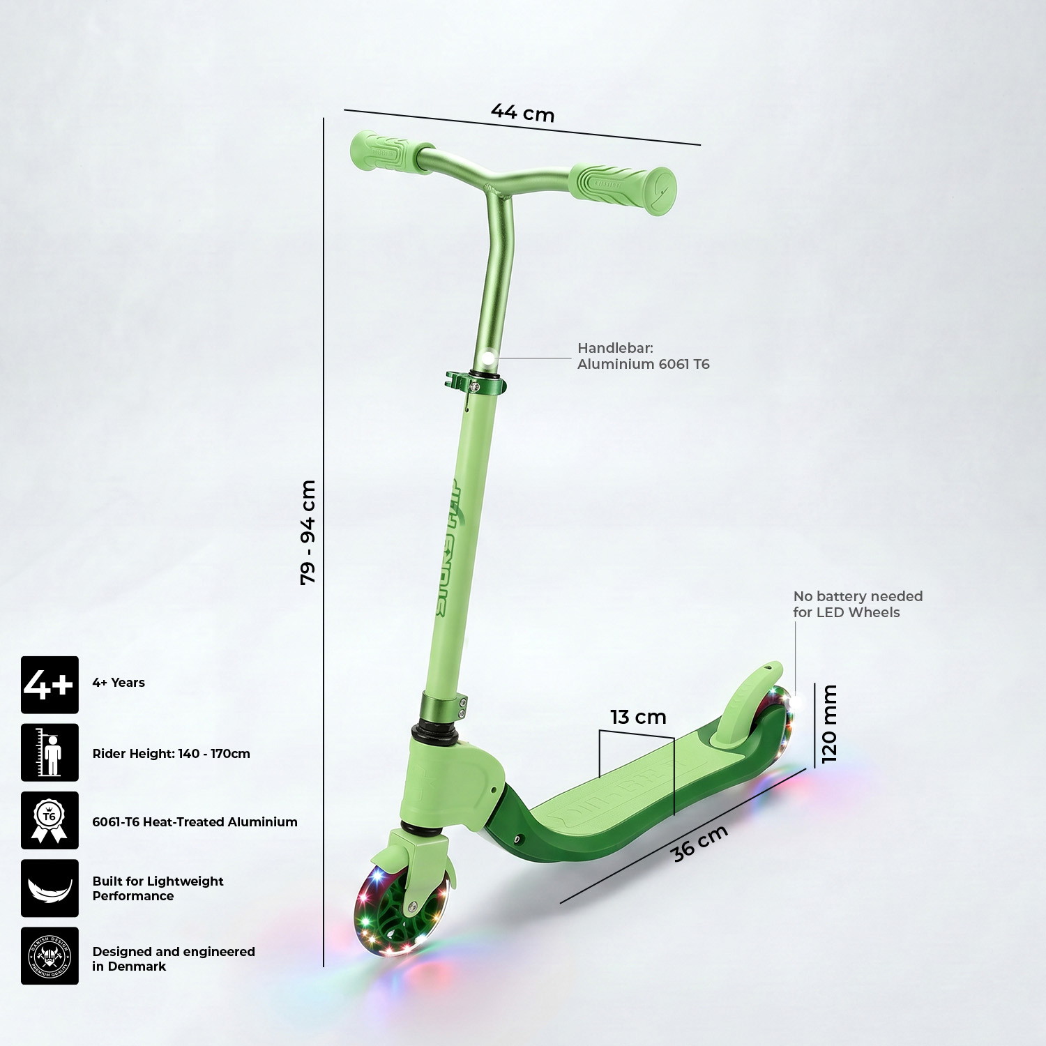 Story Flip Foldable LED Futókerékpár