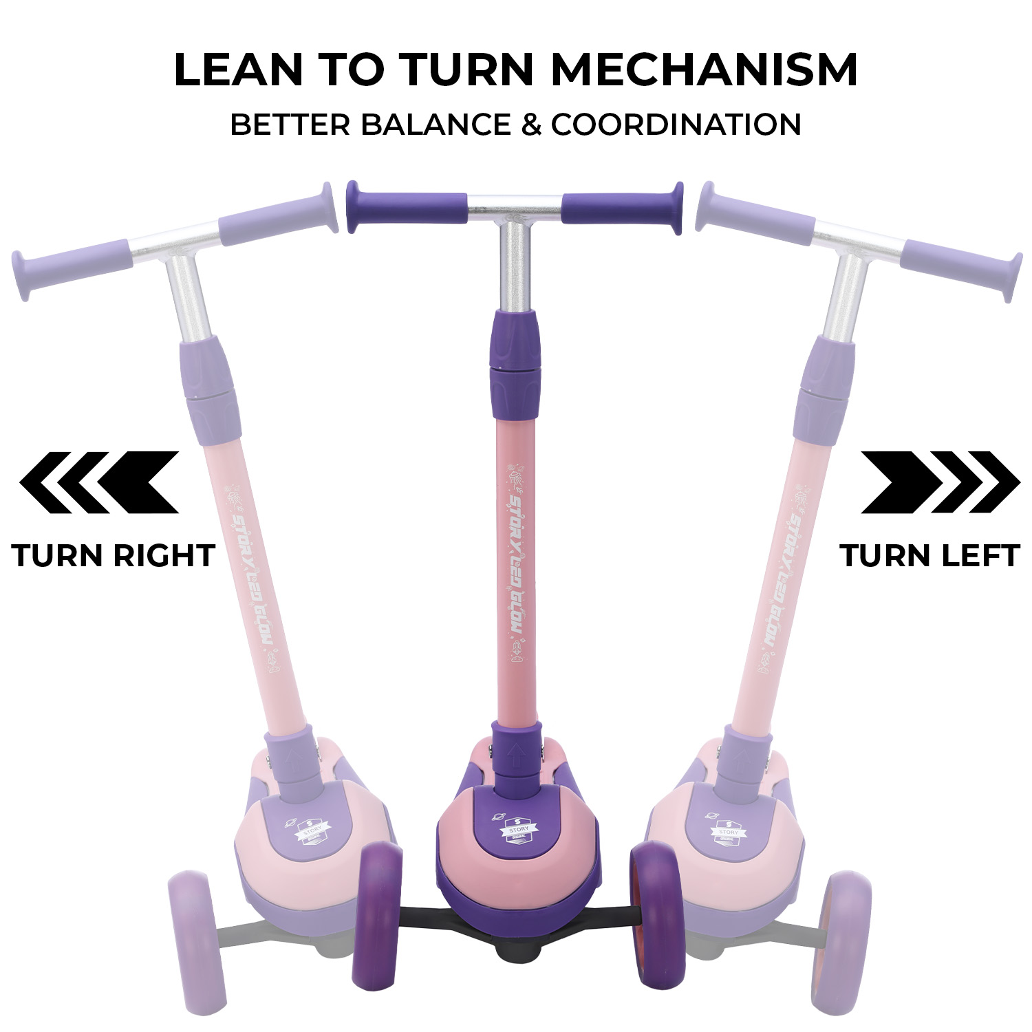 Story LED Glow 3-kerekű robogó