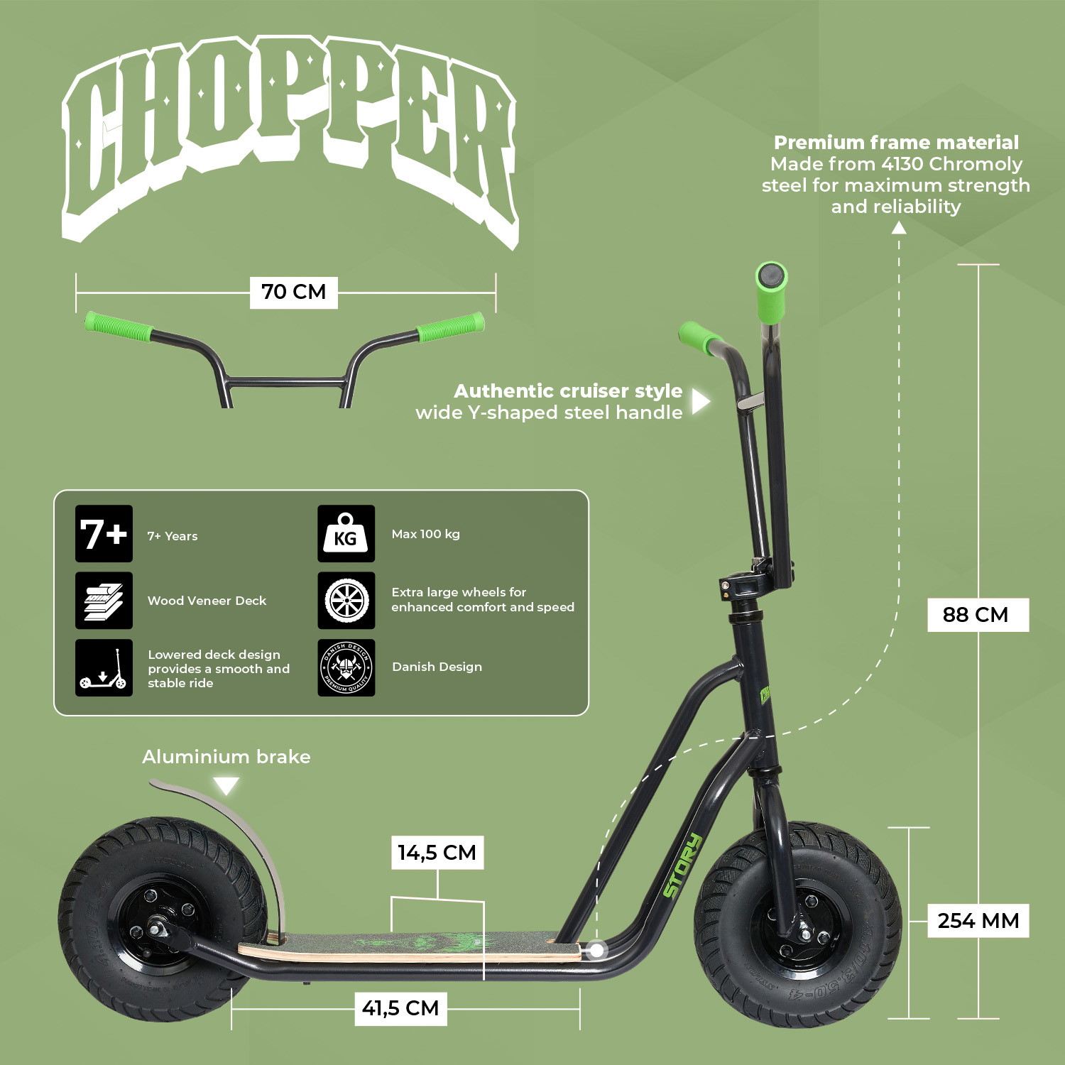 Story Urban Chopper Roller Lapos Kerekekkel