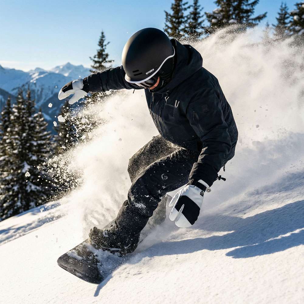 Annox Alpine Leather Ski Gloves