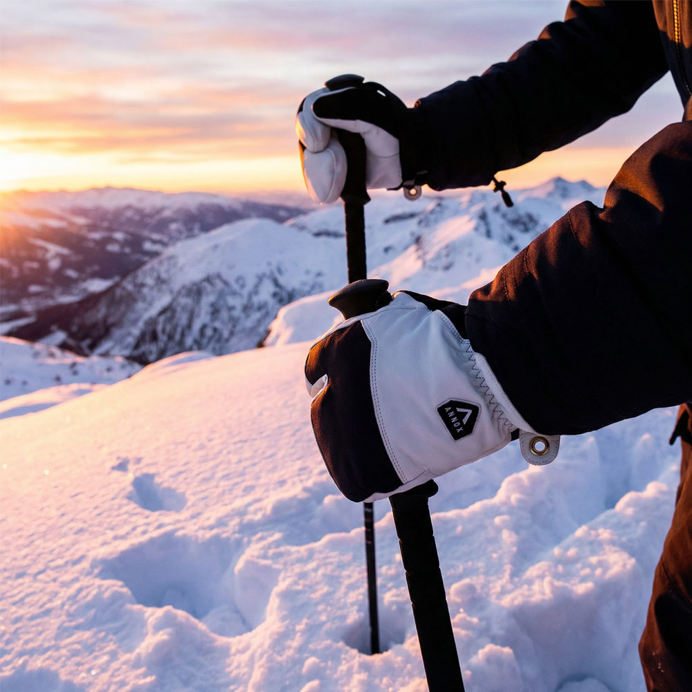 Annox Alpine Leather Ski Gloves