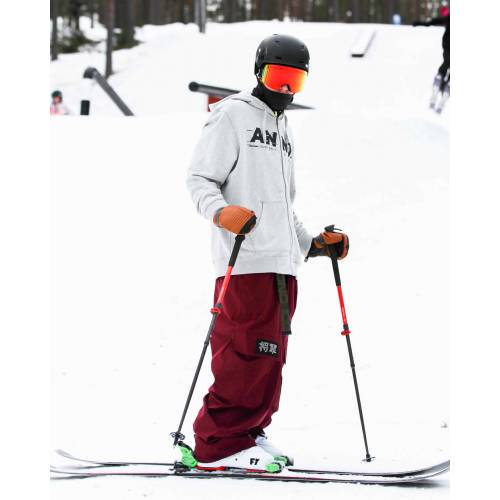 Annox Peak Leather Ski Gloves