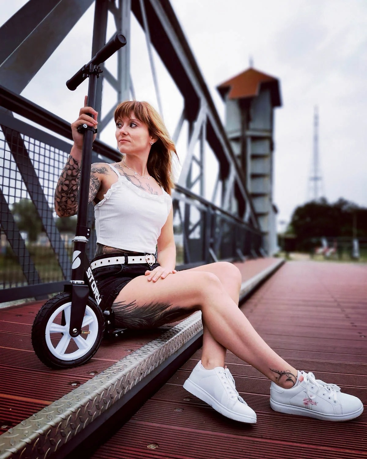 Story Civic Comfort Air-wheels Összecsukható Kick Roller