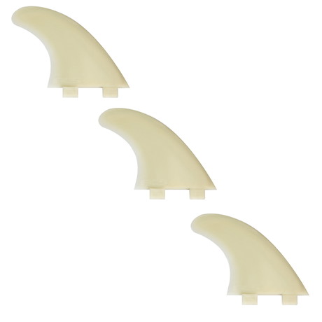 FCS II Natural Glass Tri Fins