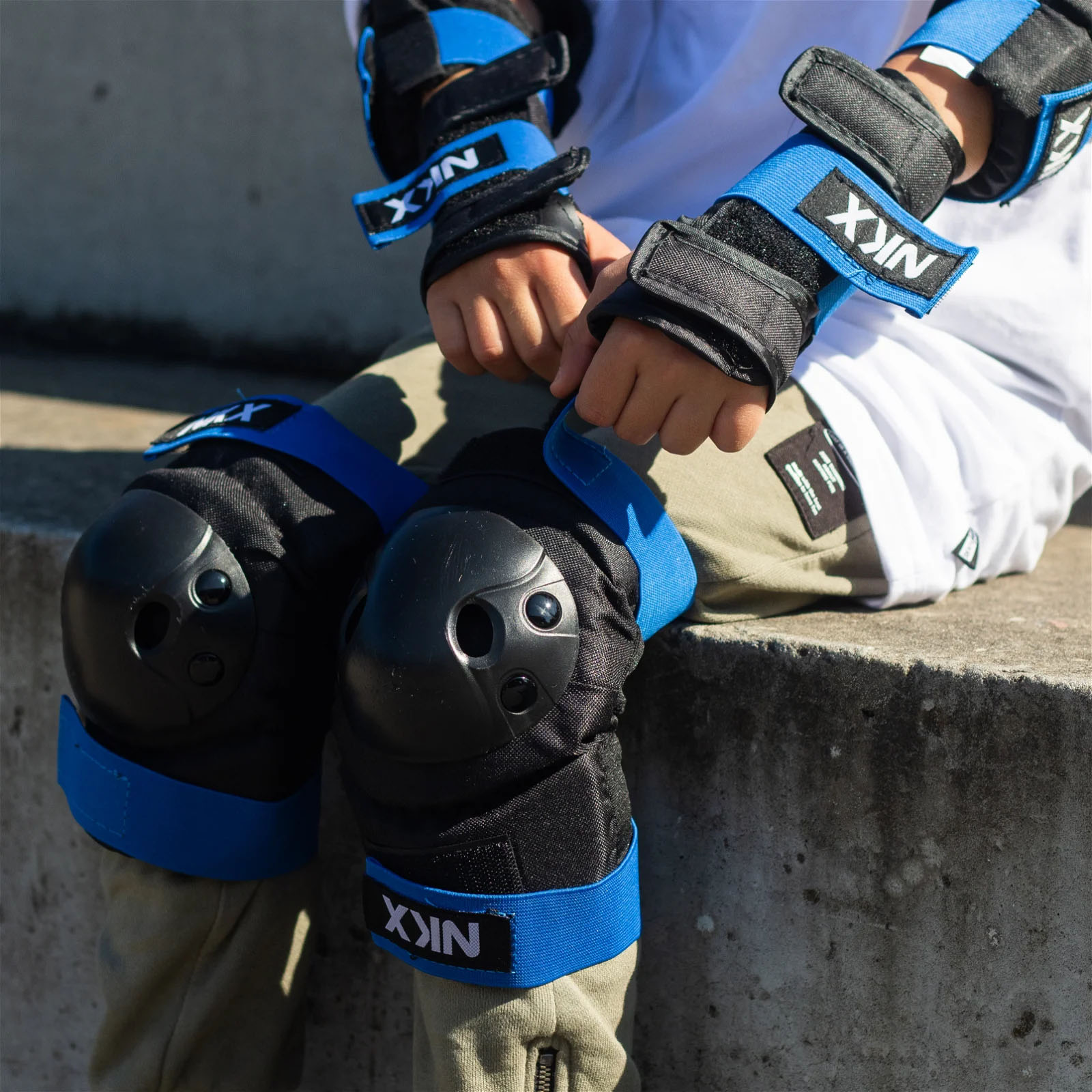 NKX Gyerek 3-as Csomag Pro Védőfelszerelés - Térdvédők, Könyökvédők és Csuklóvédők