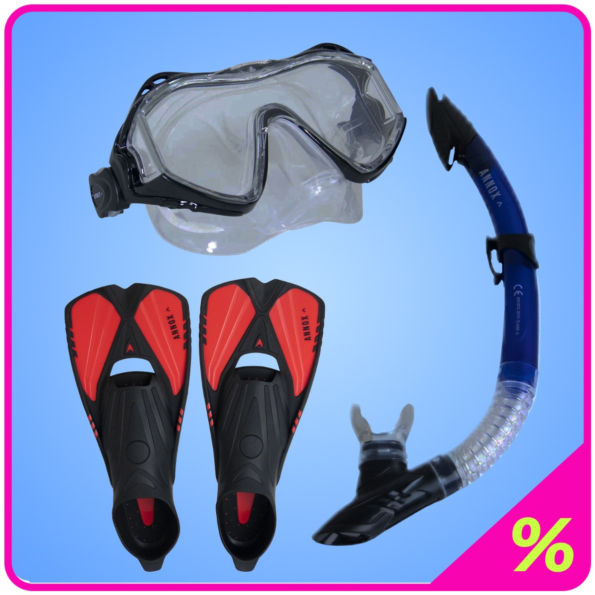 Annox Combo Snorkel Készlet felnőtteknek (+15)