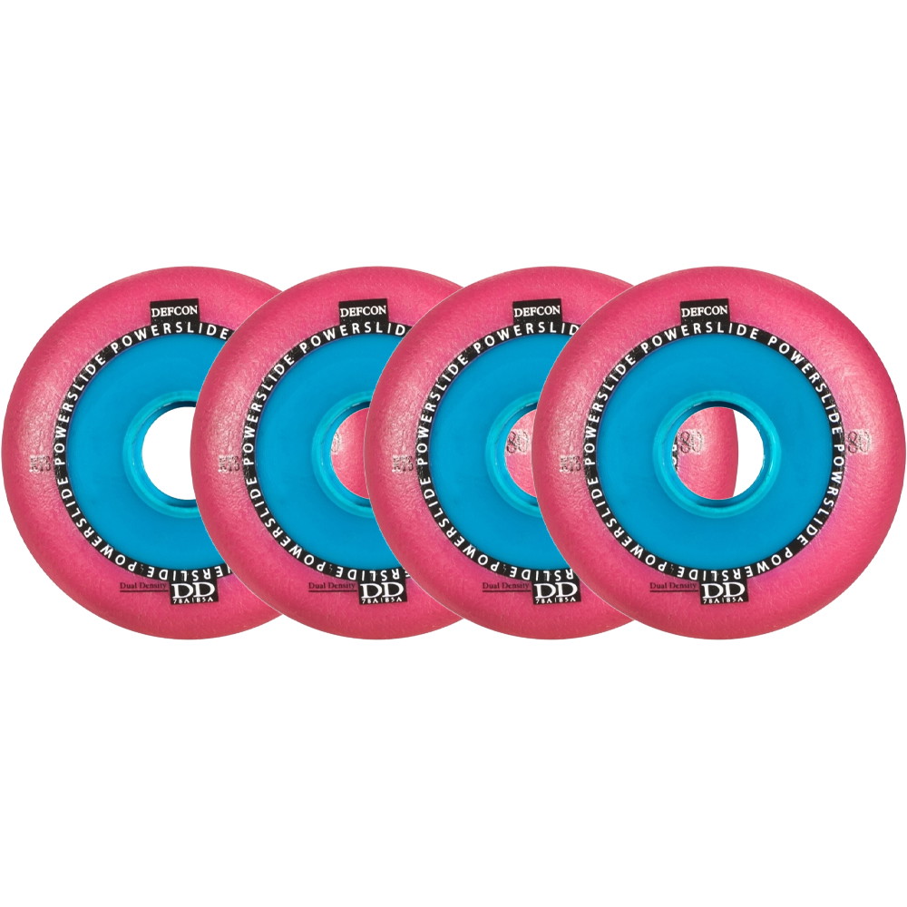 Powerslide Defcon RTS Inline Skate Wheels 4-Pack