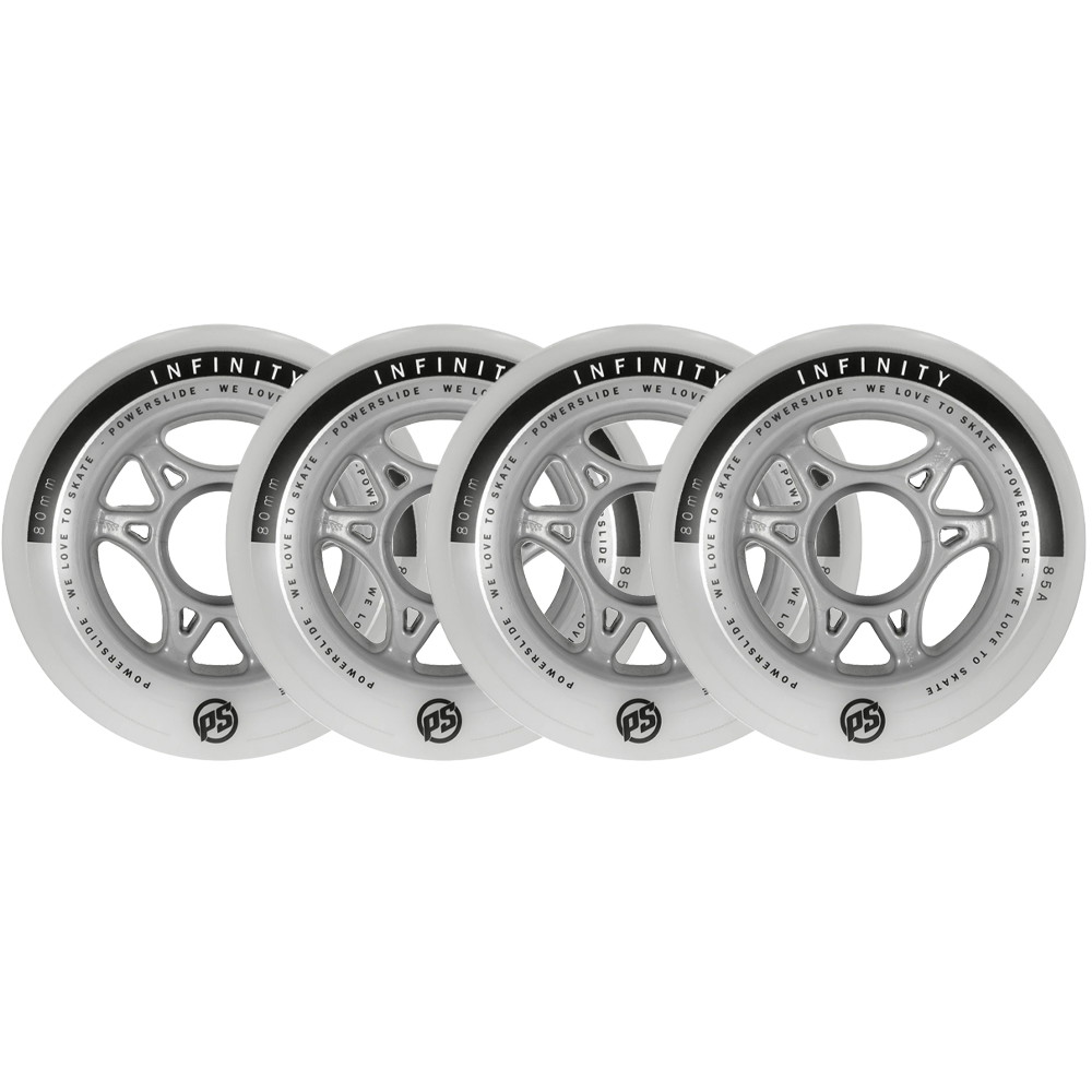 Powerslide Infinity Inline Skate Wheels 4-Pack-80 mm