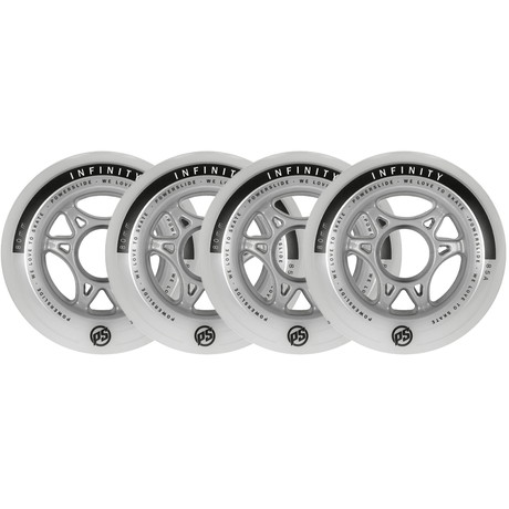 Powerslide Infinity Inline Skate Wheels 4-Pack-80 mm