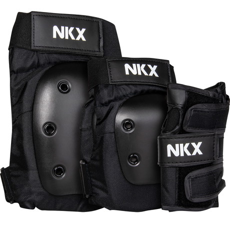 NKX 3-Pack Pro Protective Gear - Knee Pads, Elbow Pads and Wrist Guards