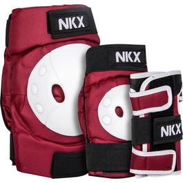 NKX Kids 3-Pack Pro Protective Gear - Knee Pads, Elbow Pads and Wrist Guards