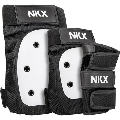 NKX 3-Pack Pro Protective Gear - Knee Pads, Elbow Pads and Wrist Guards