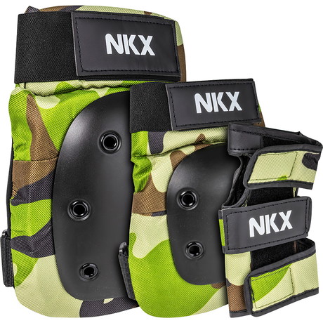 NKX 3-Pack Pro Protective Gear - Knee Pads, Elbow Pads and Wrist Guards