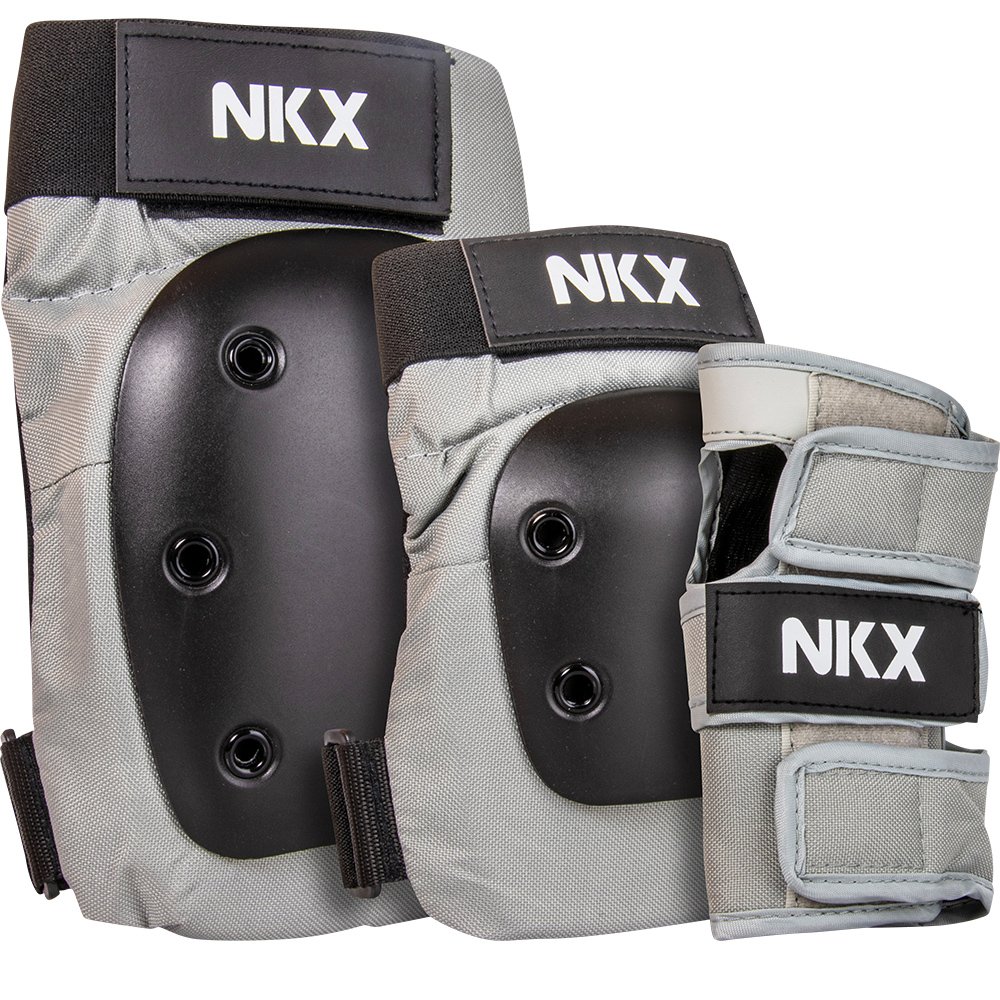 NKX 3-Pack Pro Protective Gear - Knee Pads, Elbow Pads and Wrist Guards
