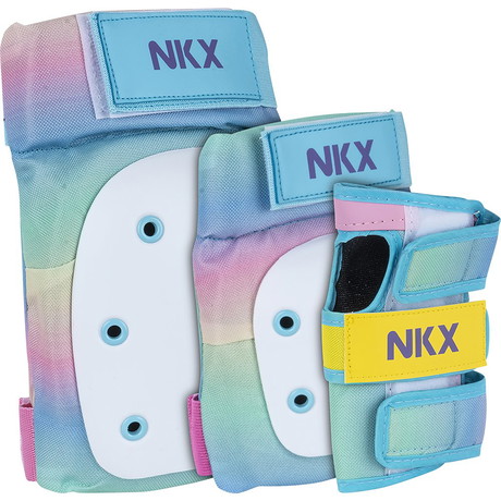 NKX 3-Pack Pro Protective Gear - Knee Pads, Elbow Pads and Wrist Guards