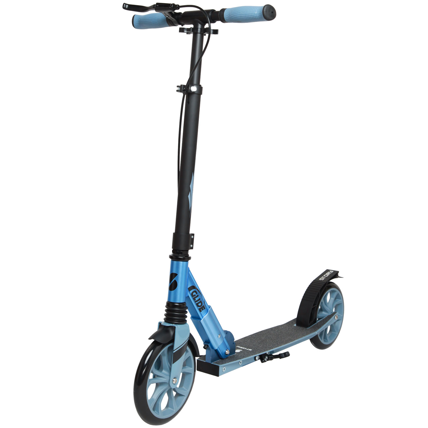 Story GlideX Elite Összecsukható Kommutációs Roller – felfüggesztés és kézifék