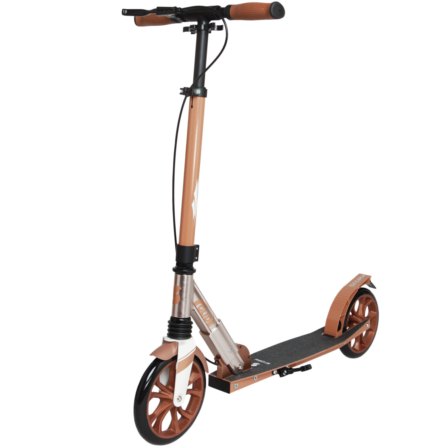 Story GlideX Elite Összecsukható Kommutációs Roller – felfüggesztés és kézifék