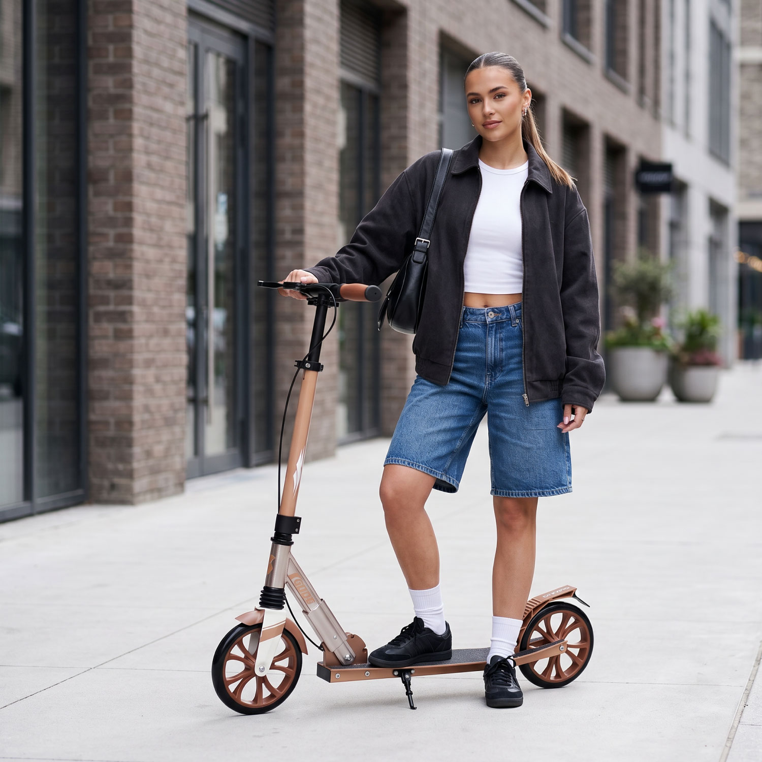 Story GlideX Elite Összecsukható Irányító Roller - felfüggesztés és kéziféks