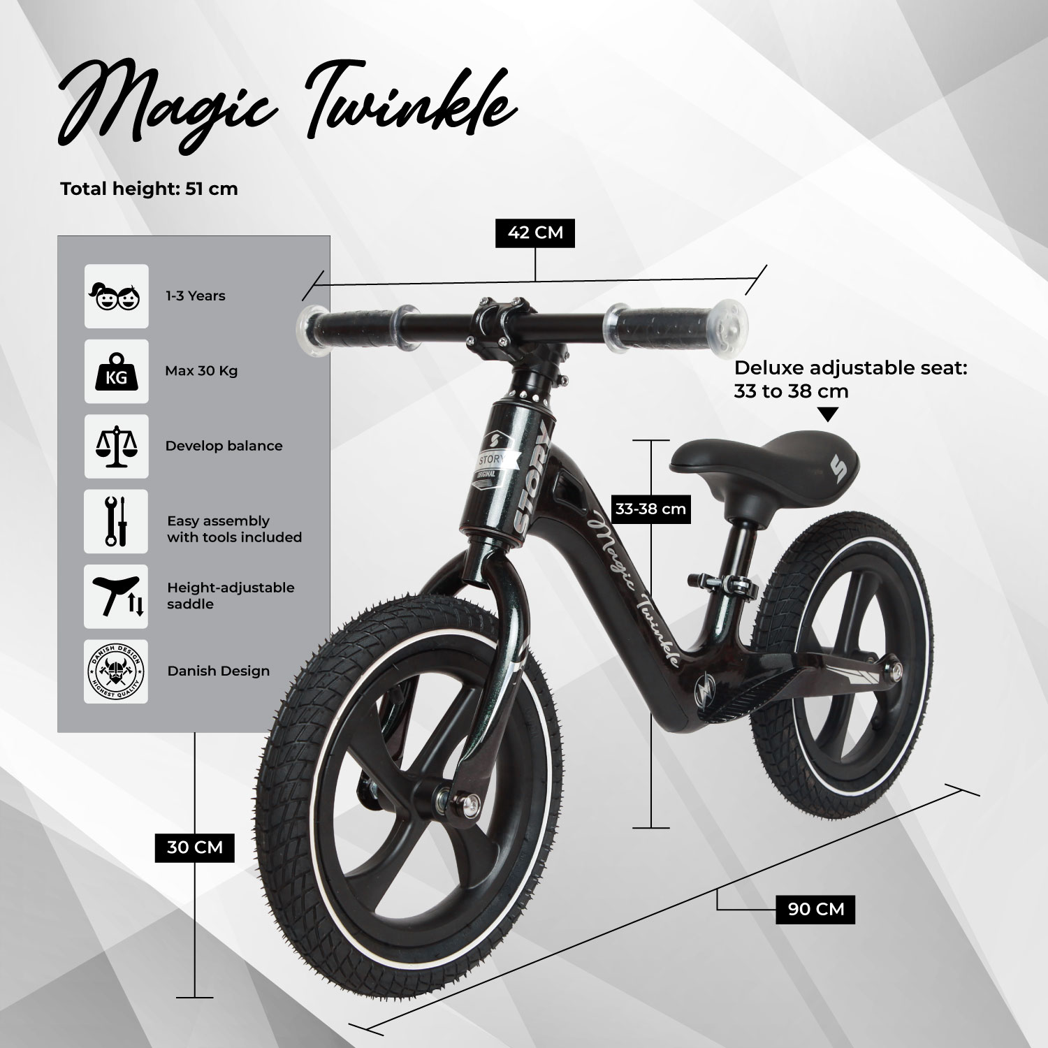 Story Magic Twinkle Futókerékpár – Exkluzív futókerékpár magnáziumból