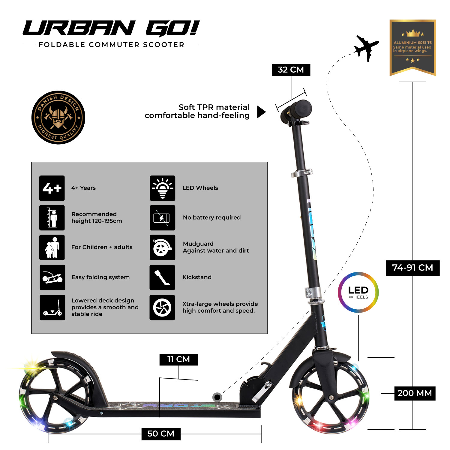 Story Urban GO! Összecsukható Városi Roller