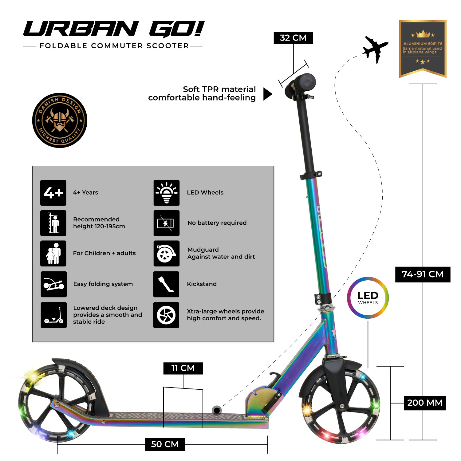 Story Urban GO! Összecsukható Városi Roller