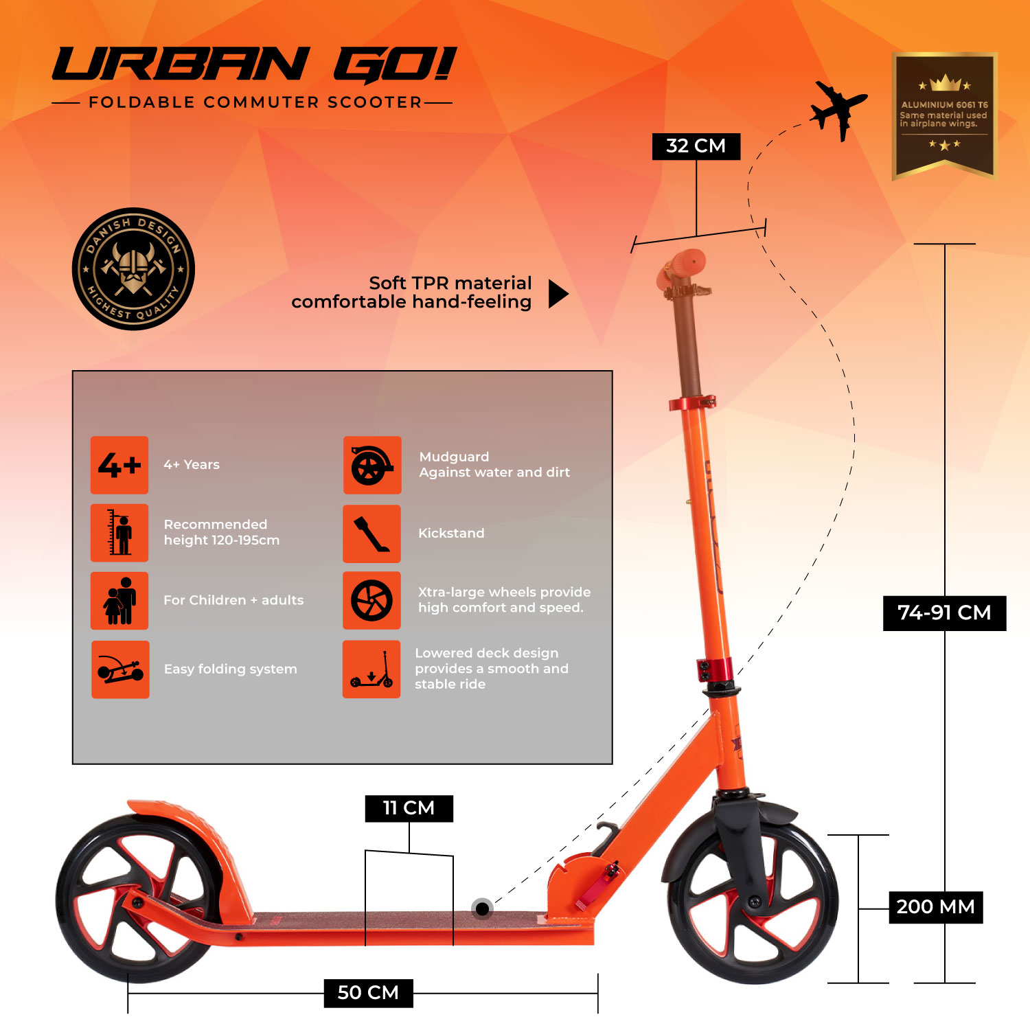 Story Urban GO! Összecsukható Városi Roller