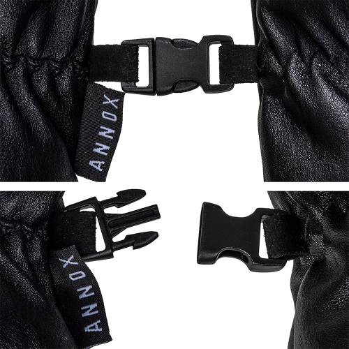 Annox Peak Leather Ski Gloves