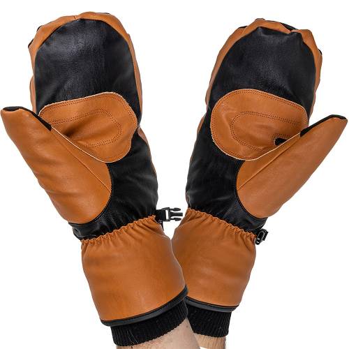 Annox Peak Leather Ski Gloves
